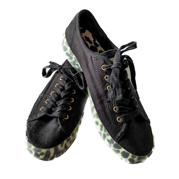 Keds kickstart leo foxing black sneakers size 6.5 NWOT - Picture 2 of 4